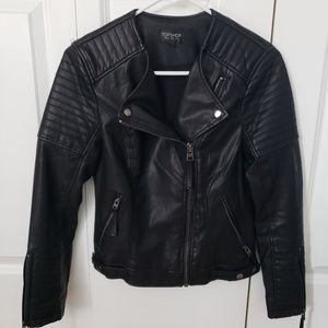 Topshop Faux Leather Jacket